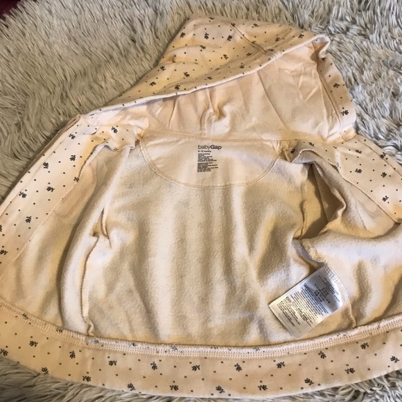 Gap Baby Girl Flowery Logo Hoodie Sweatshirt - Picture 7 of 8